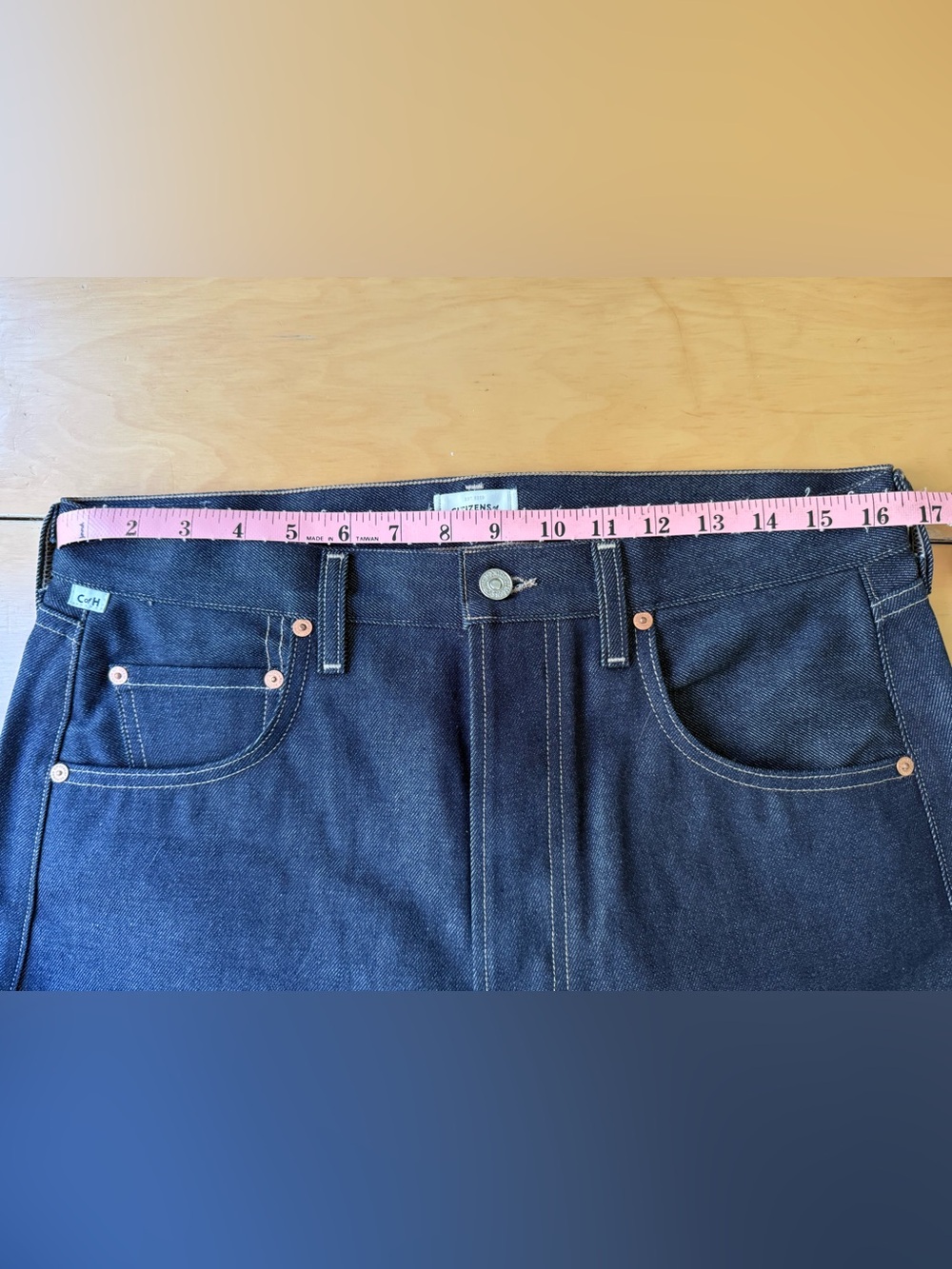 NWOT Citizens Of Humanity Horseshoe Barrel Stiff Jeans in Dark Indigo - Picture 7 of 9